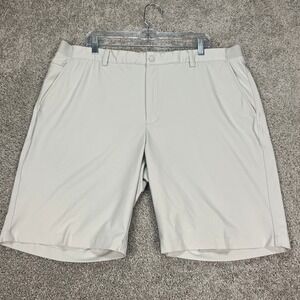 Greg Norman Mens ML75 Stretch Performance Golf Shorts Size 40 Beige